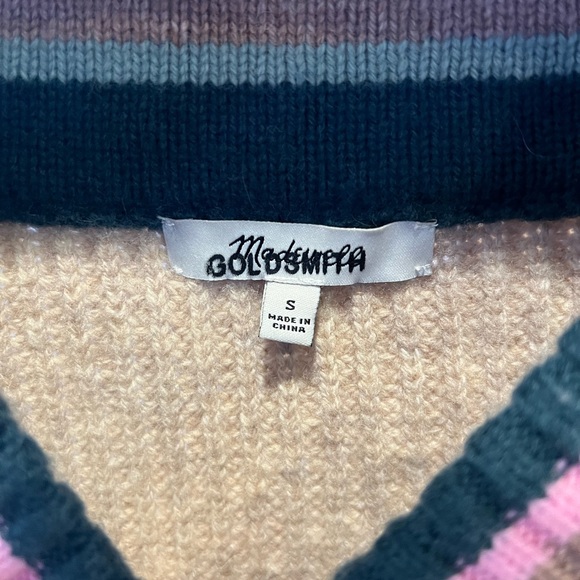 Madewell V neck beige sweater - Picture 3 of 4